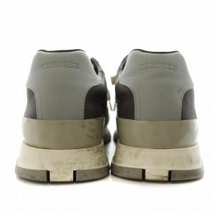 HERMES トレイル スニーカー 41 グレー ブラウン