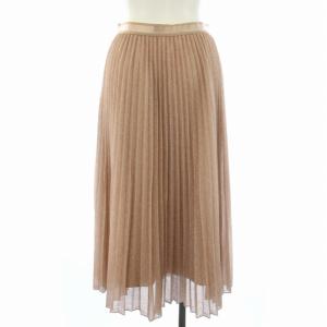 ANAYI 24SS ラメプリーツ スカート イージー 36 S ピンク