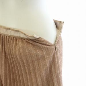 ANAYI 24SS ラメプリーツ スカート イージー 36 S ピンク