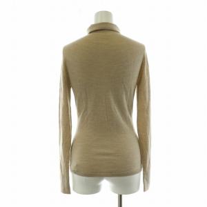 JOHN SMEDLEY ニット セーター カットソー 薄手 長袖 タートルネック S ベージュ /NQ