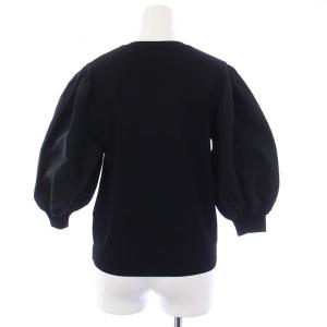 VALENTINO ニット カットソー パフスリーブ M ブラック