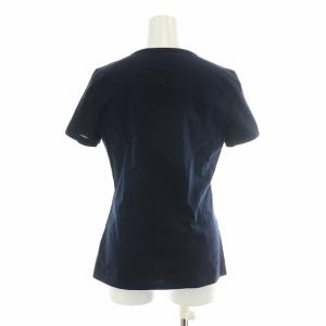 Loro Piana Tシャツ カットソー 半袖 クルーネック 無地 ストレッチ 42 L 紺 ネイビー
