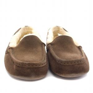 UGG australia ムートン シューズ モカシン アンスレー ANSLEY スリッポン スエード US8 25cm 茶 ブラウン 1106878
