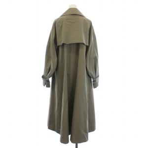 ENFOLD トレンチコート アウター ロング丈 ダブル 38 M 玉虫色 カーキ