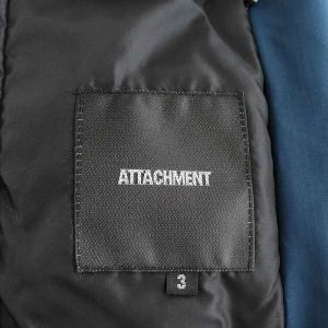 ATTACHMENT 透湿防水3レイヤー ナイロンクリップ フーデッドダウン 3 ブルー AB42-209