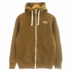 NT11930 リアビューフル ジップ パーカー スウェット ロゴ M 茶 ブラウン