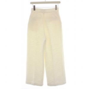EVERYDAY I LIKE 23SS ツイード タック ワイドパンツ スラックス 34 S 白 ホワイト