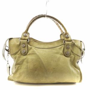 BALENCIAGA ザ ジャイアント シティ ハンドバッグ 2way カーキ 173084