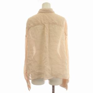 Plage 24SS RAMIE LYOCELL WIDE シアーシャツ ワイド シャツ ブラウス ラミー混 長袖