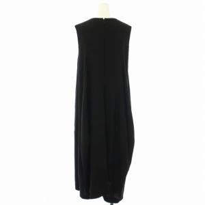 ENFOLD 20SS リネンライクロングワンピース ノースリーブ 38 M 黒 ブラック 300DS433-2060