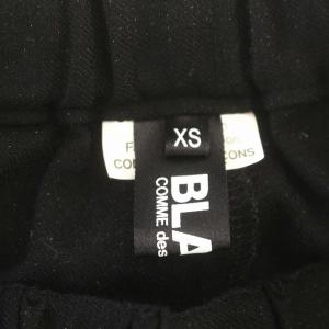 BLACK COMME des GARCONS AD2016 サルエルパンツ イージーパンツ サイドライン XS 黒 ブラック