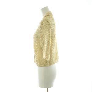 TODAYFUL 22SS Lace Knit Shirts シャツ ブラウス ニット 半袖 鍵編み F アイボリー 12210503