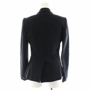 GUCCI テーラードジャケット シングル 38 S 黒 ブラック