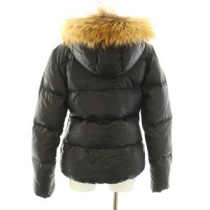 DUVETICA ダウンジャケット アウター フード ファー 40 M 茶 ブラウン