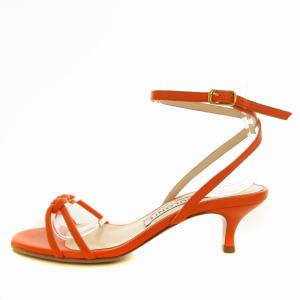 Nebuloni ストラップサンダル ミュール ローヒール アーモンドトゥ 靴 シューズ 36 23cm オレンジ /MM