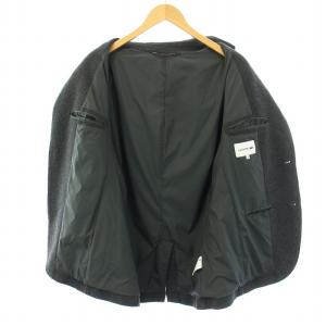 LACOSTE テーラードジャケット 2B 総裏地 ウール混 5 XL グレー VH722E