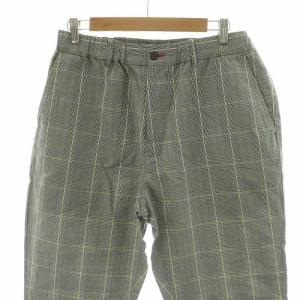 Psycho Bunny ワイドパンツ バギー テーパード チェック ジッパーフライ L グレー /NQ