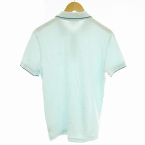 LACOSTE ポロシャツ ロゴ刺繍 半袖 カットソー M 緑 グリーン