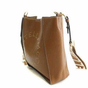 STELLA McCARTNEY ロゴスクエアクロスボディバッグ ブラウン 700073