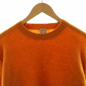 BEAUTY&YOUTH UNITED ARROWS エアシャギーアルパカクルーネックニット セーター プルオーバー 長袖 L オレンジ 1213-117-4049