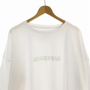 BRIEFING Tシャツ カットソー 文字プリント プルオーバー 半袖 XL 白 ホワイト