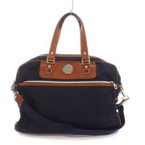 ビジネスバッグ ブリーフケース 2WAY ショルダーバッグ ナイロン レザー 紺 ネイビー 茶 /YM