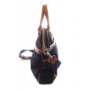 Orobianco ビジネスバッグ ブリーフケース 2WAY ショルダーバッグ ナイロン レザー 紺 ネイビー 茶 /YM