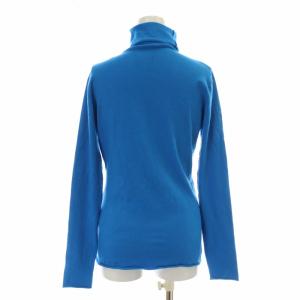 MAX&CO. ニット カットソー タートルネック 長袖 L 青 ブルー