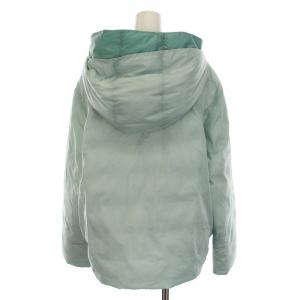 MAX&CO. EXTRA WARM 中綿ジャケット フード付き ジップアップ アウター 46 XL 水色 ライトグリーン