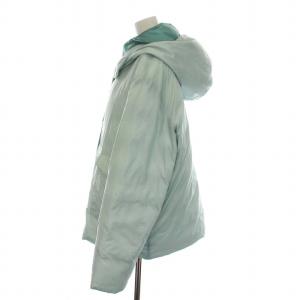 MAX&CO. EXTRA WARM 中綿ジャケット フード付き ジップアップ アウター 46 XL 水色 ライトグリーン