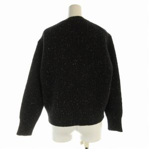 MARGARET HOWELL ニット セーター ウール プルオーバー クルーネック 2 M 黒 ブラック