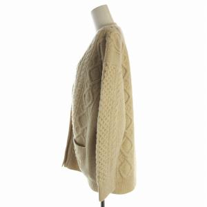 23区 22AW カーディガン ニット ローゲージ Vネック 38 M ベージュ
