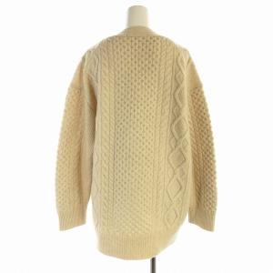 23区 22AW カーディガン ニット ローゲージ Vネック 38 M ベージュ