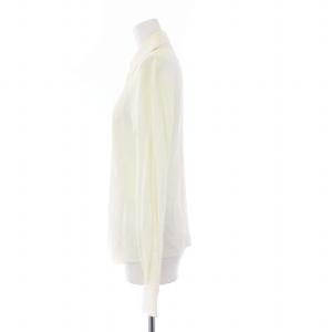 CELINE シャツ ブラウス 長袖 ダブルボタン 38 M 白 オフホワイト /KH