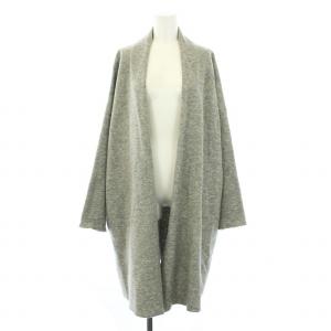 L COMPLESSED PILE ロングコーディガン コート カーディガン 長袖 トッパー ウール 大きいサイズ 44 XL