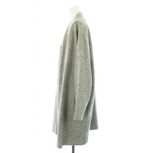 23区 L COMPLESSED PILE ロングコーディガン コート カーディガン 長袖 トッパー ウール 大きいサイズ 44 XL