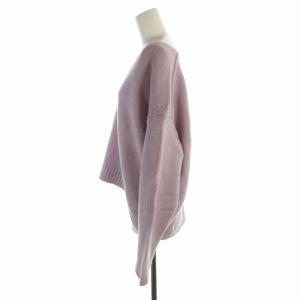 GALERIE VIE ニット セーター ウール Vネック プルオーバー 長袖 S 紫 パープル