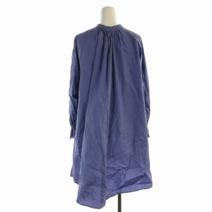 Ameri VINTAGE GATHER TUNIC BLOUSE シャツ ブラウス チュニック ハイネック プルオーバー 長袖 F 紫 パープル