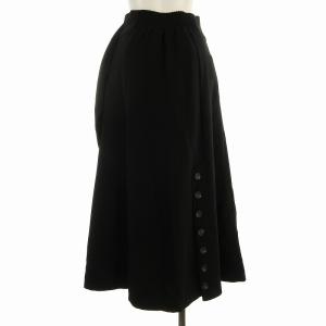 Ameri VINTAGE ITAZURA HIGH WAIST SKIRT フレアスカート ロング サイドボタン 変形 黒 ブラック