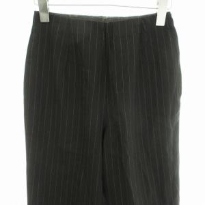 COMME des GARCONS ロングパンツ スラック ワイド ストライプ S 黒 ブラック GP-11001S