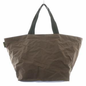 Hervé Chapelier トートバッグ ハンドバッグ ナイロン 舟型 バイカラー 茶 ブラウン 紫 パープル /BB