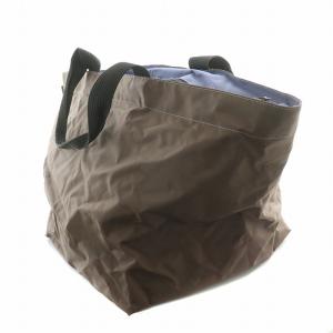 Hervé Chapelier トートバッグ ハンドバッグ ナイロン 舟型 バイカラー 茶 ブラウン 紫 パープル /BB