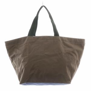 Hervé Chapelier トートバッグ ハンドバッグ ナイロン 舟型 バイカラー 茶 ブラウン 紫 パープル /BB