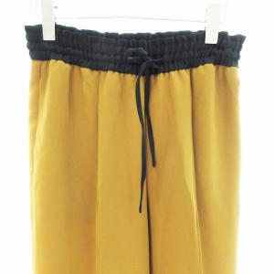 Aquascutum イージーパンツ ワイド ロング M 茶 ブラウン