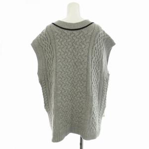 JOURNAL STANDARD relume ベスト ジレ オーバーサイズ ノースリーブ ニット ローゲージ F グレー
