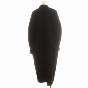 ENFOLD 20AW ウールリバー テーラードコート チェスターコート ロング コート 36 S 黒 ブラック /G