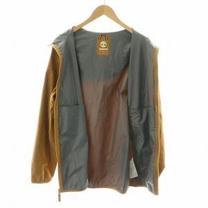 Timberland ナイロンジャケット ジップアップパーカー フーディー フード アウター 長袖 L キャメル