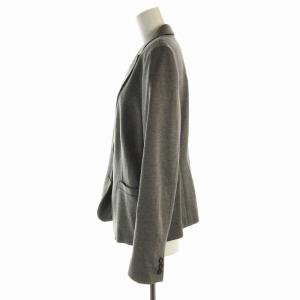 Paul Smith BLACK 大きいサイズ テーラードジャケット シングル 背抜き センターベント 46L LLL グレー