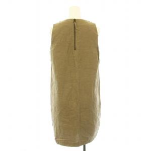 SEE BY CHLOE LV81301 ワンピース ひざ丈 ノースリーブ レースアップ シルク混 I40 茶 ブラウン /KU