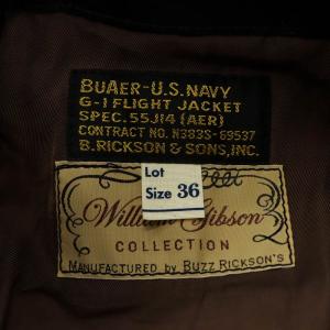 BUZZ RICKSON’S WILLIAM GIBSON COLLECTION TYPE BLACK G-1